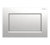 Geberit Sigma30 - Pulsante di azionamento Sigma30, risciacquo Start/Stop, cromo spazzolato / cromo 115.893.KX.1