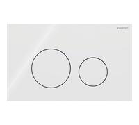 Geberit Sigma40 placca di azionamento Round, 115628SI1, Round Sigma40 [Placche di Scarico > per WC]