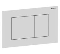 Geberit Sigma40 plaques de déclenchement, pour rinçage à 2 quantités, angulaires, acier inox, 115.629.JT.1, 115.629.JT.1, Colorazione: Bianco opaco