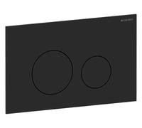 Geberit Sigma40 plaques de déclenchement, pour rinçage à 2 quantités, rond, acier inox, 115.628.14.1, 115.628.14.1, Colorazione: Nero opaco