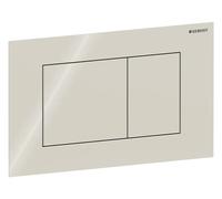 Geberit Sigma40 plaques de déclenchement, pour rinçage à 2 quantités, Square, verre, 115629JL1, 115629JL1, Colorazione: Grigio sabbia - CM