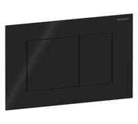 Geberit Sigma40 plaques de déclenchement, pour rinçage à 2 quantités, Square, verre, 115629SJ1, 115629SJ1, Colorazione: Nero - CM