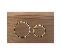 Placca di comando Geberit Sigma21, per doppio scarico, colore metallo ottone, Colorazione: Ottone / noce americano - 115.652.JX.1