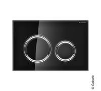 Geberit Sigma21 - Placca di comando, vetro nero/cromo brillante 115.884.SJ.1