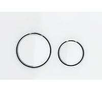 Geberit Sigma21 - Placca di comando, vetro bianco/cromo brillante 115.884.SI.1