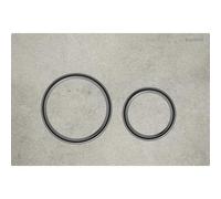 Geberit Sigma21 - Placca di comando per 2 volumi di risciacquo, decorazione color cemento/cromo nero 115.651.JV.1