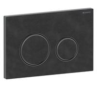 Placca Geberit Sigma50 RouArdesia Mustang / Nero Cromato Doppio Tasto | 115.6