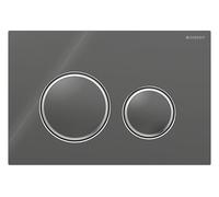 Placca di comando Geberit Sigma21 per doppio scarico, colore metallo cromato, 115.884., Colorazione: cromato / lava - 115.884.JK.1