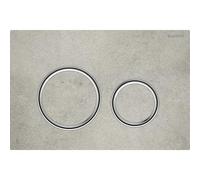 Placca di comando Geberit Sigma21 per doppio scarico, colore metallo cromato, 115.884., Colorazione: cromato / aspetto cemento - 115.884.JV.1