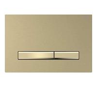 Placca di comando Geberit Sigma50, per 2 sciacquoni, colore metallo ottone, 115.671., Colorazione: Ottone / Ottone spazzolato, rivestito facile da pulire - 115.672.QF.2