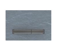 Placca di azionamento Geberit Sigma50, per risciacquo doppio, colore metallo nero cromo, Colorazione: nero cromato / ardesia mustang - 115.671.JM.2