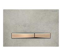 Placca di azionamento Geberit Sigma50 per doppio scarico, colore metallo rosso oro, Colorazione: oro rosso / aspetto cemento - 115.670.JV.2