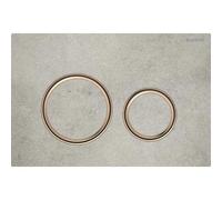 Geberit Sigma21 - Placca di comando per 2 volumi di risciacquo, decorazione color cemento/color oro rosso 115.650.JV.1