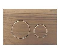 Placca di comando Geberit Sigma21 per 2 sciacquoni, colore metallo oro rosso, 115.650., Colorazione: oro rosso / noce americano - 115.650.JX.1