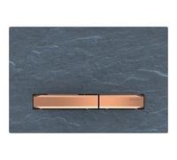 Placca di azionamento Geberit Sigma50 per doppio scarico, colore metallo rosso oro, Colorazione: oro rosa / mustang ardesia - 115.670.JM.2
