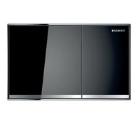Geberit Sigma60 plaques de déclenchement, pour rinçage à 2 quantités, à fleur de surface, 115.640.SJ.1, 115.640.SJ.1, Colorazione: nero, specchiato / cromato lucido