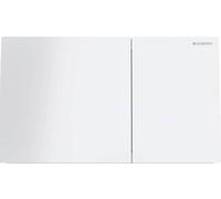 Geberit Sigma70 plaques de déclenchement pour rinçage à 2 quantités, rectangulaire, 115622SI1, 115622SI1, Colorazione: bianco / vetro - CM