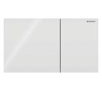 Geberit Sigma70 plaques de déclenchement pour rinçage à 2 quantités, rectangulaire, 115622SI1, 115622SI1, Colorazione: bianco / vetro - CM
