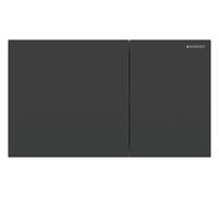 Placca di comando Geberit Sigma70 per 2 sciacquoni, 115.622., Colorazione: Acciaio inox laccato nero opaco - 115.622.14.1