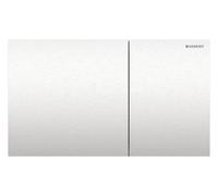 Geberit Sigma70 Plaques de déclenchement pour rinçage à 2 quantités, angulaires, 115622FW1, 115622FW1, Colorazione: Acciaio inox spazzolato, rivestimento facile da pulire - CM