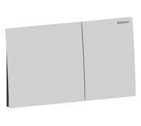 Geberit Sigma70 Plaques de déclenchement pour rinçage à 2 quantités, angulaires, 115622JT1, 115622JT1, Colorazione: Acciaio inox laccato bianco opaco - CM