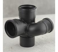 Geberit Silent-PP Derivazione a curva per pozzetto 87,5° sinistra, DN 90 / 70 /