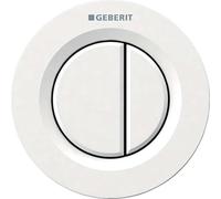 Geberit Sistemi di risciacquo - Comando distanziato tipo 01, pneumatico, 2 volumi di risciacquo, bianco alpino 116.042.11.1
