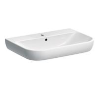 Lavabo Geberit Smyle 500248, 70x48cm, con foro per rubinetto e troppopieno, Colorazione: Bianco - 500.248.01.1
