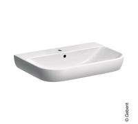 Geberit Smyle lavabo 500248, 70x48cm, avec trou pour robinetterie et trop-plein, 500248018, 500248018, Colorazione: Bianco, con KeraTect - CM