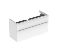Mobiletto Geberit Smyle Square, 500.355., 1184x617x470 mm, con 2 cassetti, Colorazione: Laccato lucido bianco - 500.355.00.1