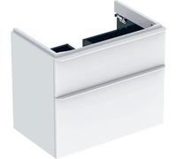 Mobiletto Geberit Smyle Square, 500353, 734x617x470 mm, con 2 cassetti, Colorazione: Laccato lucido bianco - 500.353.00.1