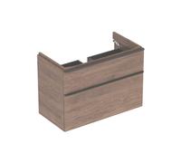 Mobiletto Geberit Smyle Square, 500354, 884x617x470 mm, con 2 cassetti, Colorazione: Struttura in legno noce noce hickory / melaminico - 500.354.JR.1