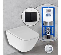Geberit Smyle Square Compact set completo WC sospeso con elemento incasso neeos,, 500379018+16791BM#SET, Smyle Square bianco [WC > WC con Elementi Incasso]