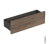Geberit Smyle Mensola a muro quadrata, 500362, 45x14,8x14,3 cm, Colorazione: Struttura in legno noce noce hickory / melaminico - 500.362.JR.1