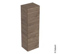 Geberit Smyle Armadio quadrato di media altezza, 500361, 36x118x29,9cm, con 1 sportello, Colorazione: Struttura in legno noce noce hickory / melaminico - 500.361.JR.1