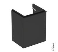 Mobiletto lavamano Geberit Smyle Square, 500363, 492x617x406 mm, con 1 anta, apertura a destra, Colorazione: Lava / laccato opaco - 500.363.JK.1
