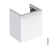Mobiletto Geberit Smyle Square, 500365, 536x617x433 mm, con 1 anta, apertura a destra, Colorazione: Laccato lucido bianco - 500.365.00.1