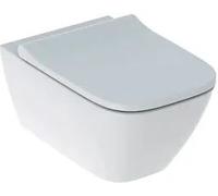 vaso sospeso geberit smyle rimfree con sedile