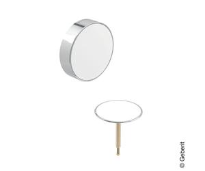 Geberit Split copertura per set scarico e troppopieno, 150300KJ1, Split bianco/cromo [Rubinetteria Bagno > Sistemi di Scarico]