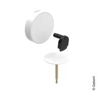 Geberit Split copertura per set scarico e troppopieno con funzione di riempimento, 150481111, Split bianco alpino [Rubinetteria Bagno > Sistemi di Scarico]
