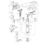 Geberit Supporto leve per cassetta ap140 240.426.00.1
