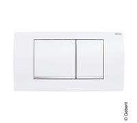 Piastra attuatore Geberit Twinline30, per risciacquo doppio, 115.899., Colorazione: bianco / cromo lucido cromato - 115.899.KJ.1