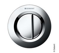 Geberit Typ 01 azionamento a distanza Round, 116042211, Round Typ 01 [Placche di Scarico > Placche di Scarico per WC]
