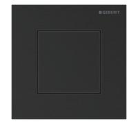 Geberit type 40, commande pour urinoir, avec déclenchement pneumatique du rinçage, plaques de déclenchement, square, acier inox, 116.217.QD.1, 116.217.QD.1, Colorazione: Nero cromato nero spazzolato