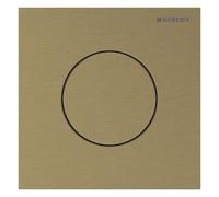 Geberit type 40, commande pour urinoir, avec déclenchement pneumatique du rinçage, plaques de déclenchement, round, acier inox, 116014QF1, 116014QF1, Colorazione: ottone spazzolato - CM