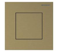 Geberit type 40, commande pour urinoir, avec déclenchement pneumatique du rinçage, plaques de déclenchement, square, acier inox, 116217QF1, 116217QF1, Colorazione: ottone spazzolato - CM