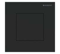 Geberit type 40, commande pour urinoir, avec déclenchement pneumatique du rinçage, plaques de déclenchement, square, acier inox, 116.217.14.1, 116.217.14.1, Colorazione: Nero opaco