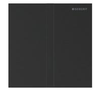 Geberit type 40 plaque de recouvrement pour commande d'urinoir IR, angulaire, 246121QD1, 246121QD1, Colorazione: cromo nero / spazzolato, rivestimento facile da pulire - CM