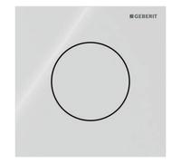 Geberit type 40 plaques de déclenchement, rondes, pour commande d'urinoir avec déclenchement pneumatique du rinçage, 246118SI1, 246118SI1, Colorazione: Bianco - CM