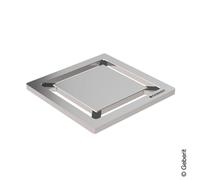 Griglia inox per sifone doccia design 8x8 quadrato Geberit